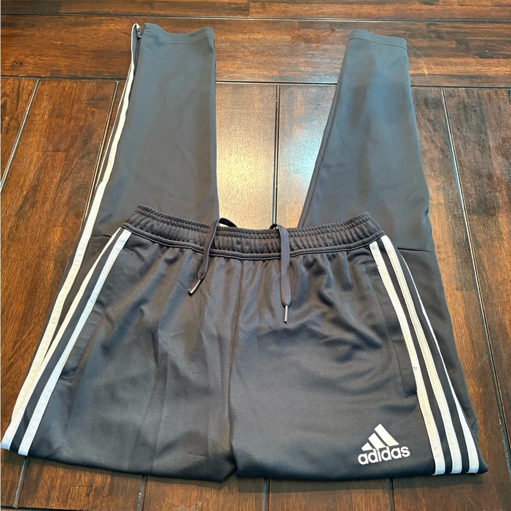 Adidas Kids Grey Track Pants size L